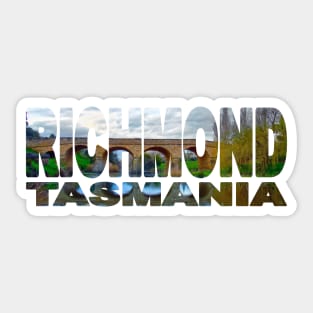 RICHMOND - Bridge Tasmania Australia Sunset Sticker